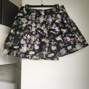 Banana Republic Jacquard Pleated Skirt